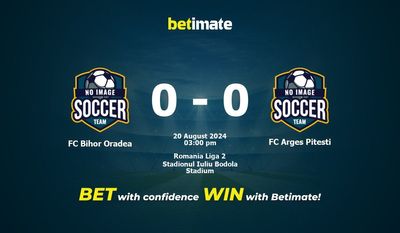 FC Bihor Oradea vs FC Arges Pitesti Prédiction, cotes et conseils de paris 20/08/2024