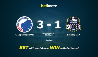 FC Copenhague U19 vs Brondby U19 Prédiction, cotes et conseils de paris 03/11/2023