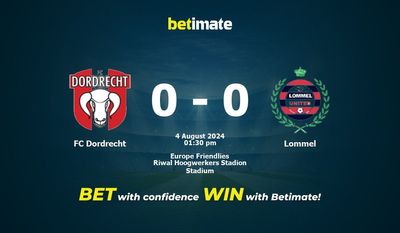 FC Dordrecht vs Lommel Prédiction, cotes et conseils de paris 04/08/2024