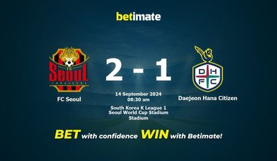 FC Seoul vs Daejeon Hana Citizen Prédiction, cotes et conseils de paris 14/09/2024