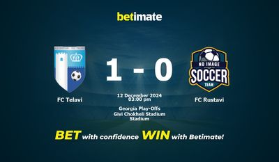 FC Telavi vs FC Rustavi Prédiction, cotes et conseils de paris 12/12/2024