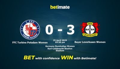 Pronostic, cotes et conseils de paris FFC Turbine Potsdam Women - Bayer Leverkusen Women (25/04/2025)