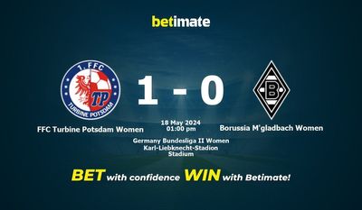 FFC Turbine Potsdam Women vs Borussia M'gladbach Women Prédiction, cotes et conseils de paris 18/05/2024