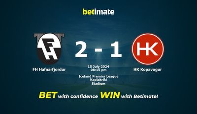 FH Hafnarfjordur vs HK Kopavogur Prédiction, cotes et conseils de paris 15/07/2024