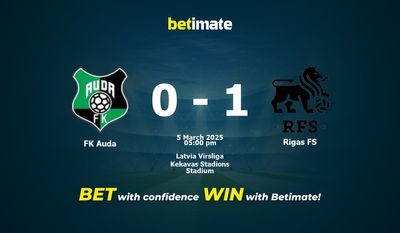 FK Auda vs Rigas FS Pronostic, cotes et conseils de paris 03/05/2025
