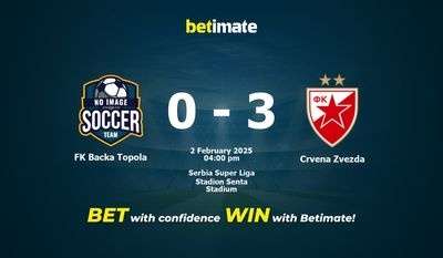 FK Backa Topola vs Crvena Zvezda Prédiction, cotes et conseils de paris 02/02/2025