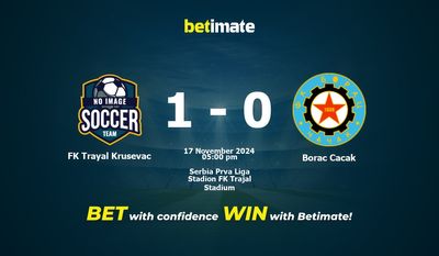 FK Trayal Krusevac vs Borac Cacak Prédiction, cotes et conseils de paris 17/11/2024
