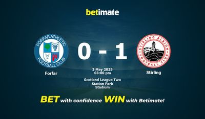 Pronostic, cotes et conseils de paris Forfar vs Stirling (05/03/2025)