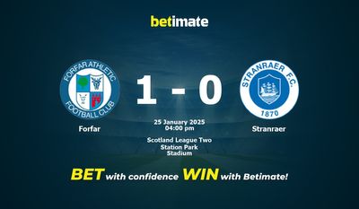Pronostic Forfar vs Stranraer, cotes et conseils de paris 25/01/2025
