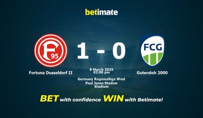Fortuna Dusseldorf II vs Gutersloh 2000 Pronostic, cotes et conseils de paris 08/03/2025