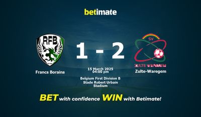 Francs Borains vs Zulte-Waregem Prédiction, cotes et conseils de paris 15/03/2025