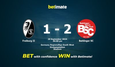 Pronostic, cotes et conseils de paris Freiburg II vs Bahlinger SC 20/09/2024
