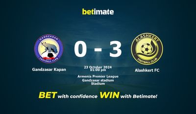 Gandzasar Kapan vs Alashkert FC Prédiction, cotes et conseils de paris 23/10/2024