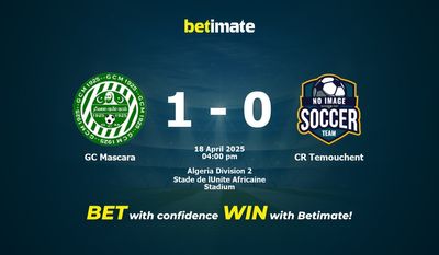 Pronostic, cotes et conseils de paris GC Mascara vs CR Temouchent (18/04/2025)