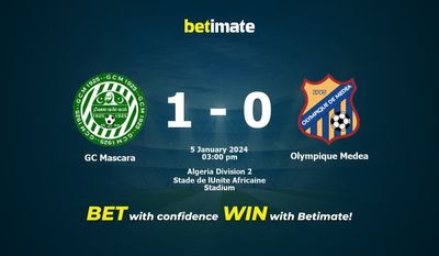 GC Mascara vs Olympique Médéa Prédiction, cotes et conseils de paris 05/01/2024