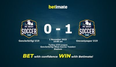 Genclerbirligi U19 vs Umraniyespor U19 Prédiction, cotes et conseils de paris 01/11/2023