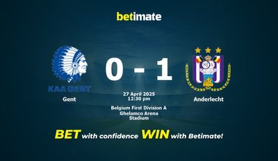Pronostic, cotes et conseils de paris Gand - Anderlecht (27/04/2025)
