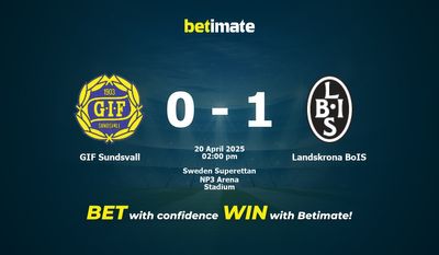GIF Sundsvall vs Landskrona BoIS Prédiction, cotes et conseils de paris 20/04/2025