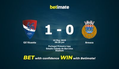 Gil Vicente vs Arouca Prédiction, cotes et conseils de paris 10/05/2025