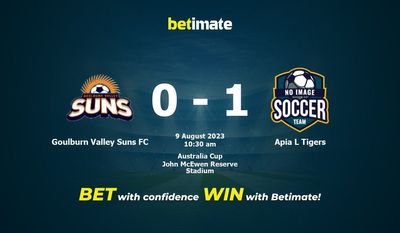 Goulburn Valley Suns FC vs Apia L Tigers Pronostics, cotes et conseils de paris 09/08/2023