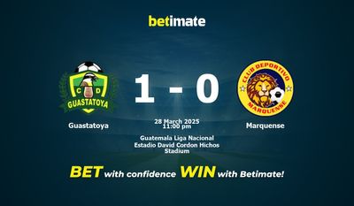 Pronostic, cotes et conseils de paris Guastatoya vs Marquense (28/03/2025)