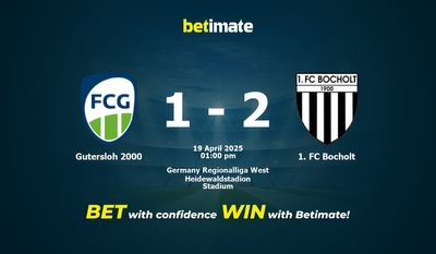 Pronostic, cotes et conseils de paris pour Gütersloh 2000 - 1. FC Bocholt (19/04/2025)