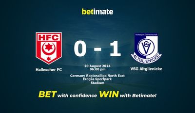Hallescher FC vs VSG Altglienicke Prédiction, cotes et conseils de paris 20/08/2024