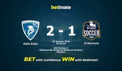 Hatta Dubaï vs Al Hamriyah Prédiction, cotes et conseils de paris 26/01/2025