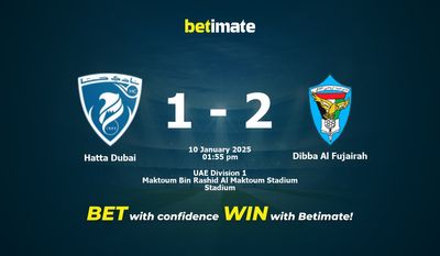 Pronostic, cotes et conseils de paris Hatta Dubai vs Dibba Al Fujairah 10/01/2025