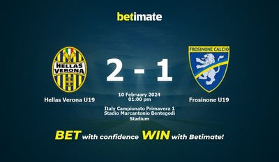 Hellas Vérone U19 vs Frosinone U19 Prédiction, cotes et conseils de paris 10/02/2024