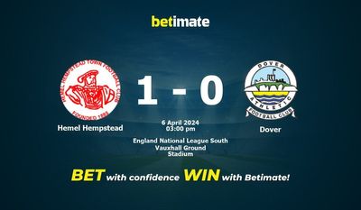Hemel Hempstead vs Dover Prédiction, cotes et conseils de paris 06/04/2024