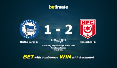 Pronostic, cotes et conseils de paris Hertha Berlin II - Hallescher FC (14/03/2025)