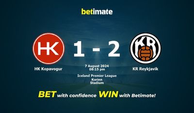 HK Kopavogur vs KR Reykjavik Prédiction, cotes et conseils de paris 07/08/2024