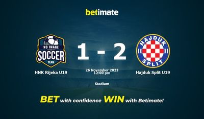 HNK Rijeka U19 vs Hajduk Split U19 Prédiction, cotes et conseils de paris 26/11/2023