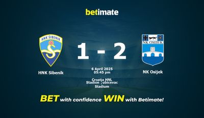 Pronostic, cotes et conseils de paris HNK Sibenik - NK Osijek (04/06/2025)