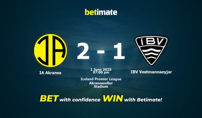 IA Akranes vs IBV Vestmannaeyjar Prédiction, cotes et conseils de paris 01/06/2025