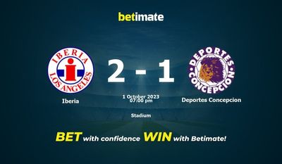 Iberia vs Deportes Concepcion Prédiction, cotes et conseils de paris 01/10/2023