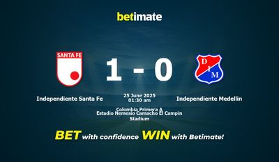 Independiente Santa Fe vs Independiente Medellín Prédiction, cotes et conseils de paris 25/06/2025