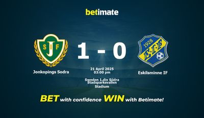 Jönköpings Sodra vs Eskilsminne IF Prédiction, cotes et conseils de paris 21/04/2025