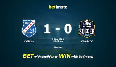 Kallithea vs Chania FC Prédiction, cotes et conseils de paris 09/05/2024