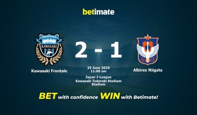 Kawasaki Frontale vs Albirex Niigata : pronostics, cotes et conseils de paris (25/06/2025)