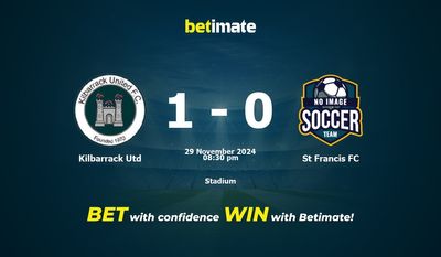 Kilbarrack Utd vs St Francis FC Pronostic, cotes et conseils de paris 29/11/2024