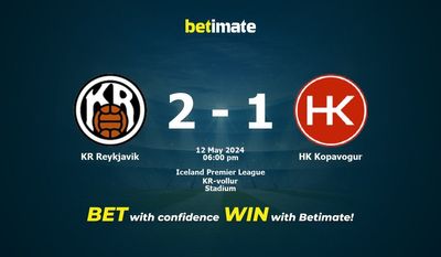 KR Reykjavik vs HK Kopavogur Prédiction, cotes et conseils de paris 12/05/2024