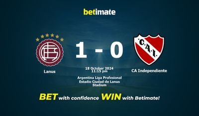 Pronostic Lanus vs CA Independiente, cotes et conseils de paris 18/10/2024