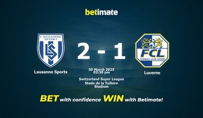 Pronostic, cotes et conseils de paris Lausanne Sports vs Lucerne (30/03/2025)