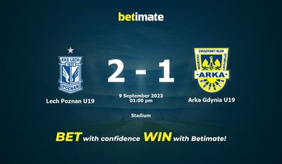 Lech Poznan U19 vs Arka Gdynia U19 Prédiction, cotes et conseils de paris 09/09/2023
