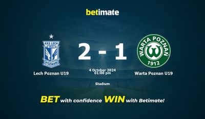 Lech Poznan U19 vs Warta Poznan U19 Prédiction, cotes et conseils de paris 04/10/2024
