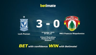 Lech Poznan vs MKS Puszcza Niepolomice Prédiction, cotes et conseils de paris 06/10/2023