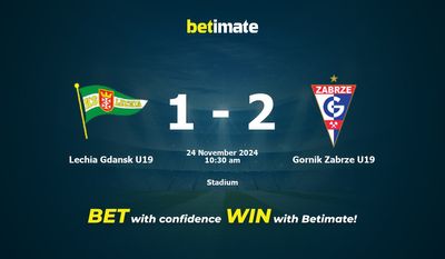 Lechia Gdansk U19 vs Gornik Zabrze U19 Prédiction, cotes et conseils de paris 24/11/2024