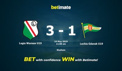 Legia Varsovie U19 vs Lechia Gdansk U19 Prédiction, cotes et conseils de paris 10/05/2025